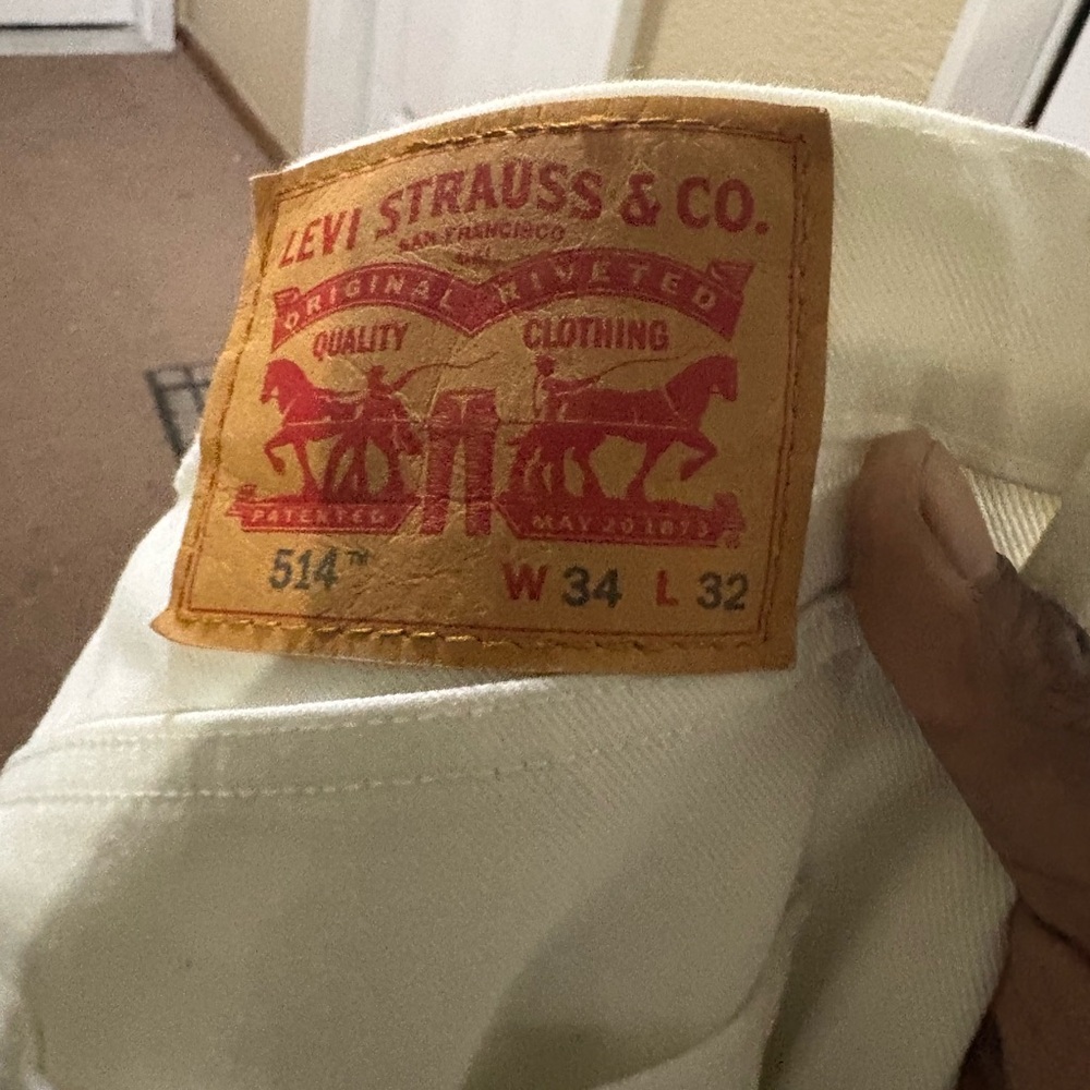 Levi's White Denim Jeans